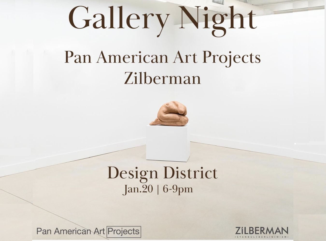 20/01/2024 - Gallery Night: Pan American Art Projects and Zilberman